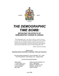 Canada's Demographic Time Bomb